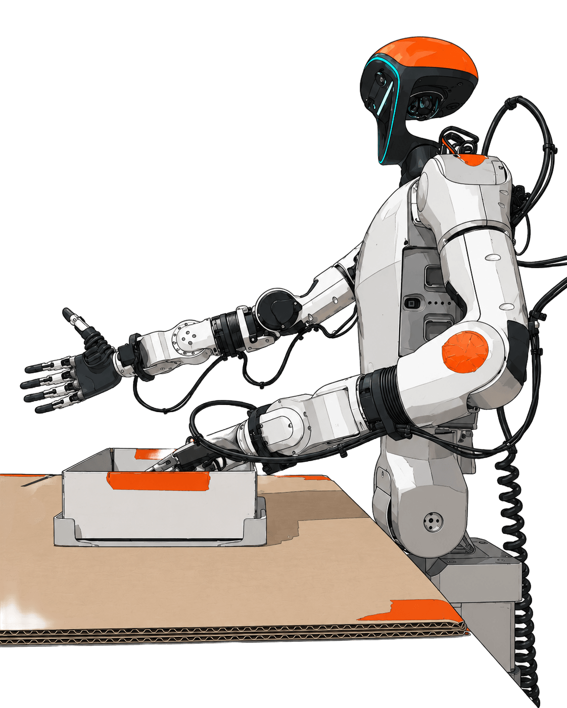 Unitree G1 humanoid robot assembling an IKEA lamp